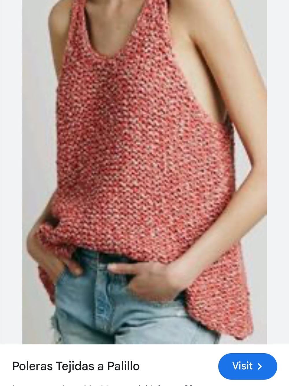 Free People Coral Knit Halter Tank Top